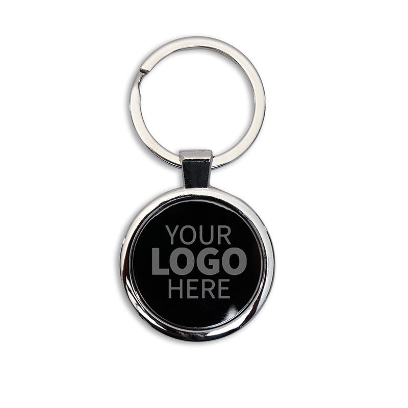 ROUND STAINLESS STEEL KEYCHAIN